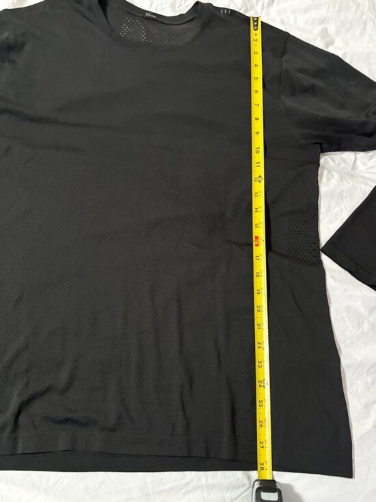 Lululemon Metal Vent Breathe Long Sleeve Shirt Slim Fit Black Traning Top XL - Picture 8 of 10